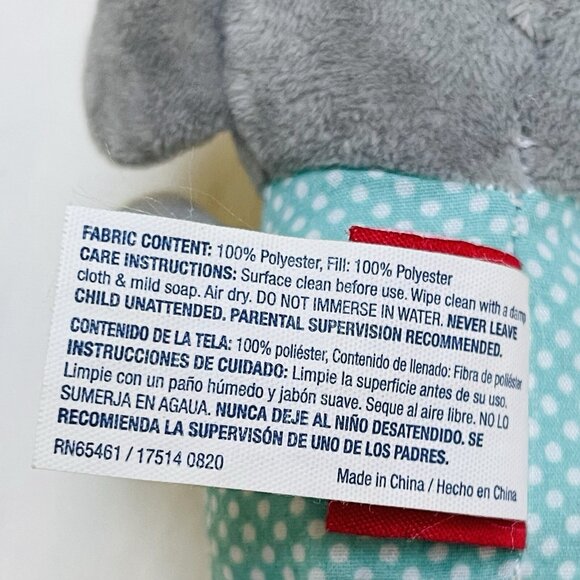 Playtex Baby Toy Pull Down Wiggler Elephant Textured Vibrates Plush Crib Trolley - Picture 6 of 9